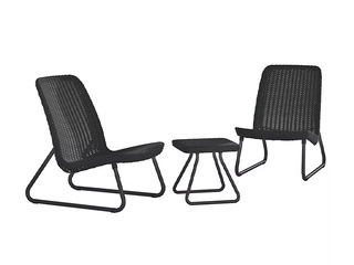 Dārza mēbeļu komplekts Keter Rio, Patio Set, pelēks