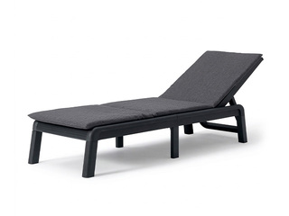 Sun lounger Keter Mallorca, with cushion, grey