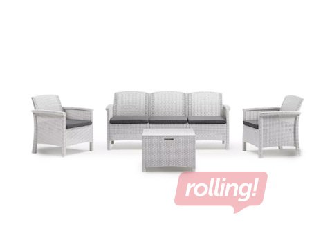 Aiamööbli komplekt Bica Set Venezia 3, valge