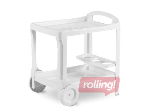 Serving trolley Bica Borneo, white
