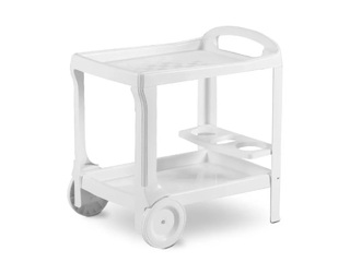 Serving trolley Bica Borneo, white
