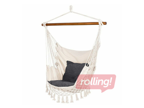 Hanging chair Springos, Brazilian, grey, beige