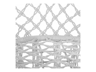 Hanging chair Springos, with fringes, grey