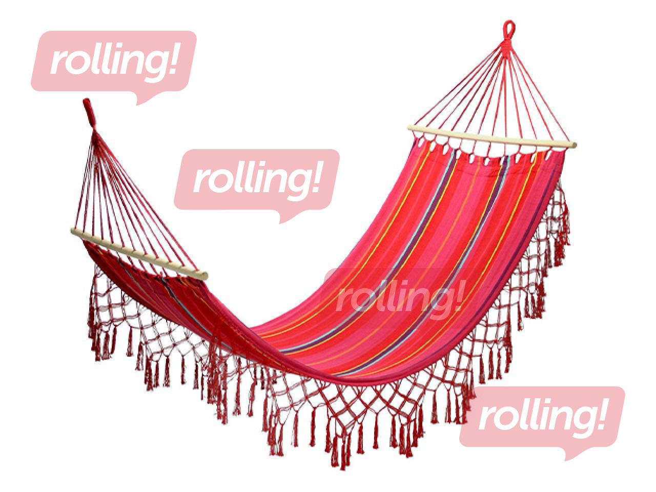 Гамак Romance, красный, полосатый, 190×100см