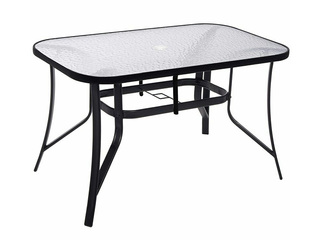 Садовый стол Springos, чёрный, 150x90см