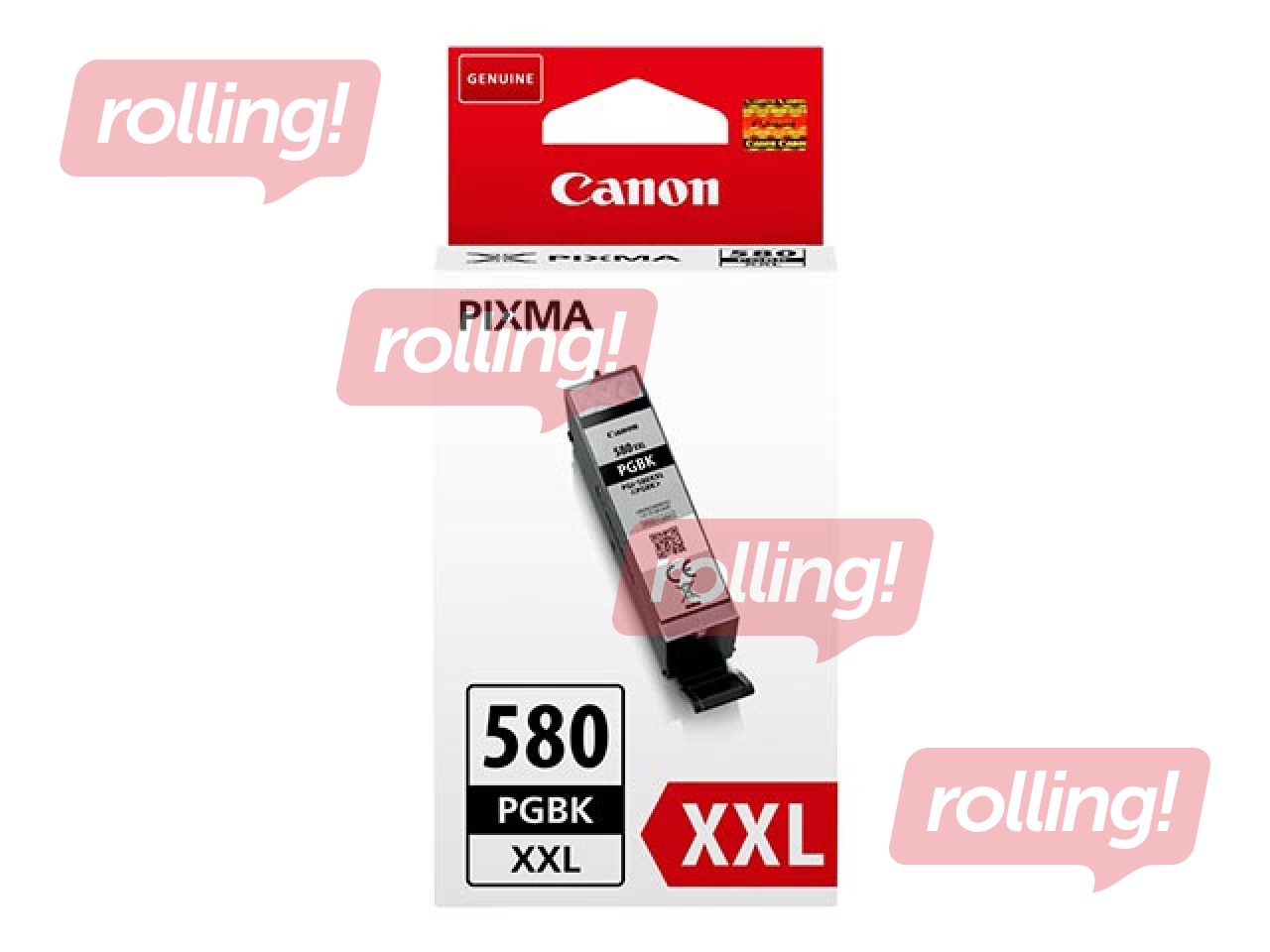 Tintes kasete Canon PGI-580XXL, Pigmenta Melna (600 lpp)