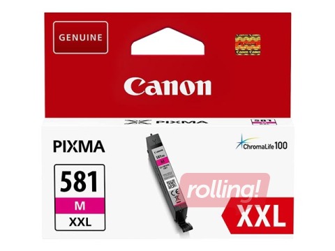 Tintes kasete Canon CLI-581XXL, Fuksīna sarkana (820 lpp)