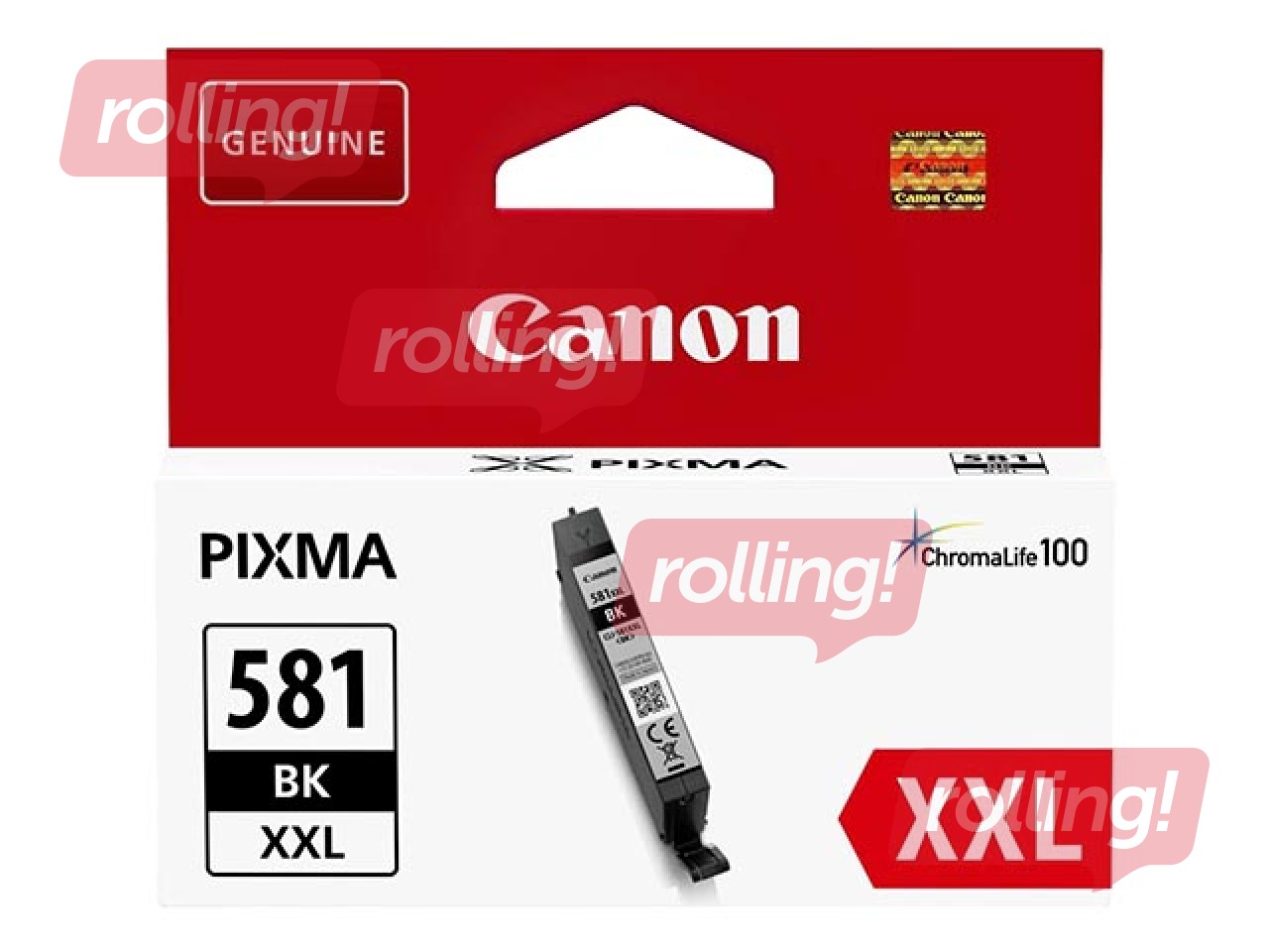 Tintes kasete Canon CLI-581XXL, Melna (820 lpp)