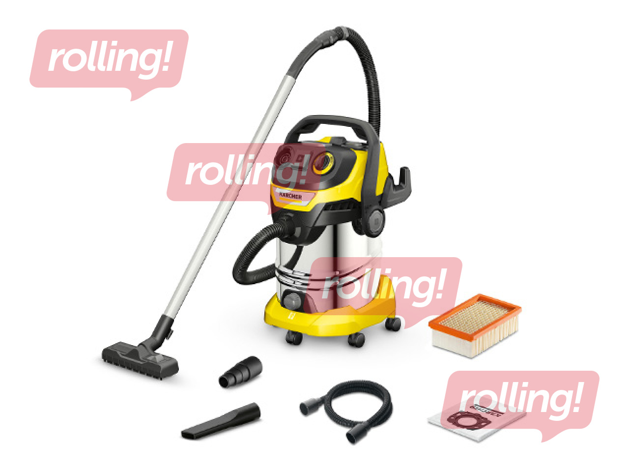 Tolmuimeja Kärcher WD 6 P S V-30/8/35/T märg- ja kuivpuhastuseks, 30 l