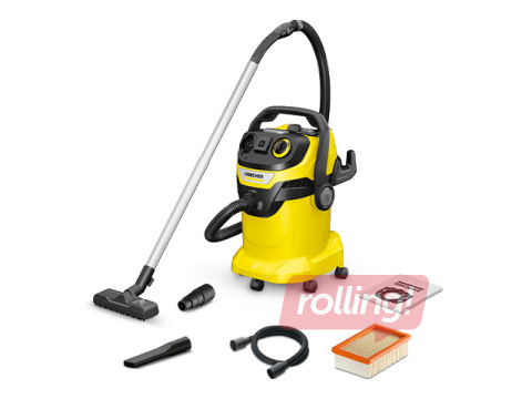Пылесос Kärcher WD 6 для влажной и сухой уборки, жёлтый
