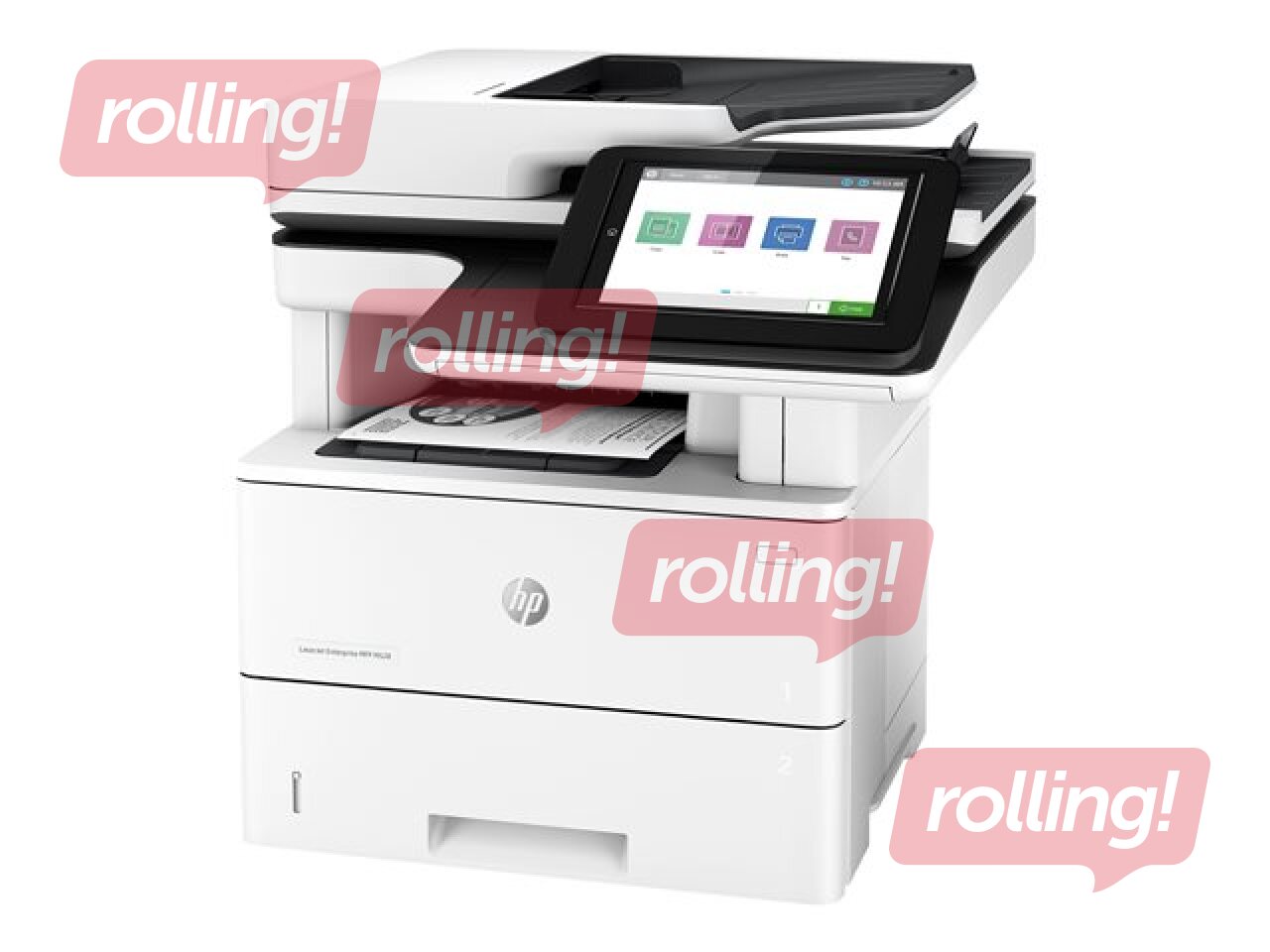 Must-valge multifunktsionaalne laserprinter HP LaserJet Enterprise M528dn