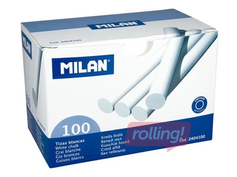 Tahvlikriit Milan, valge, 100 tk.