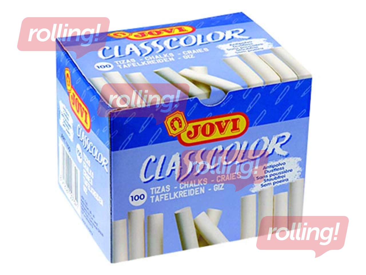 Blackboard chalk Jovi, white, 100 pcs.