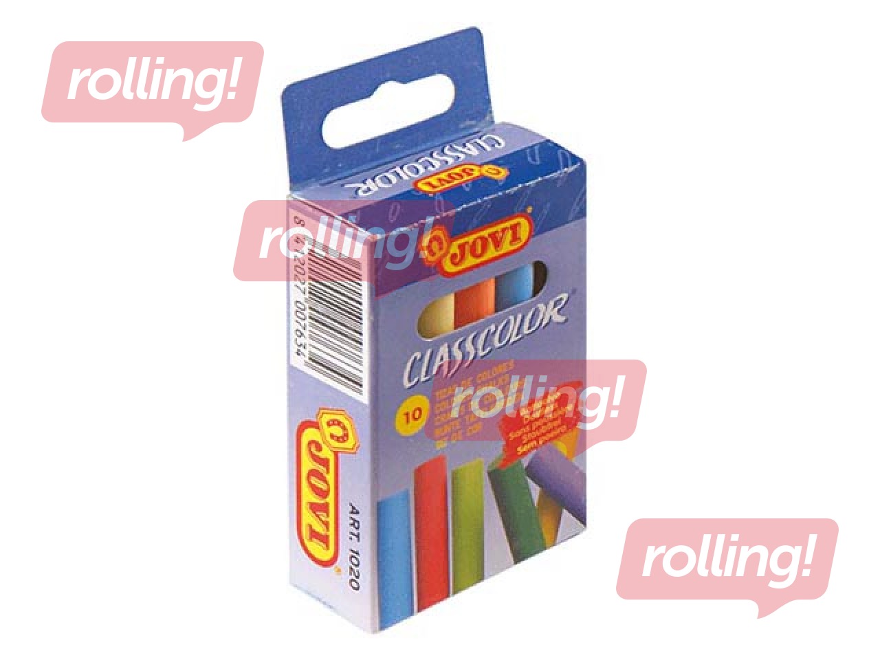 Kriidid Jovi tahvlile, värvilised, 10 tk.