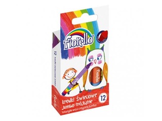 Wax Crayons Fiorello Jumbo, triangular, 12 colours