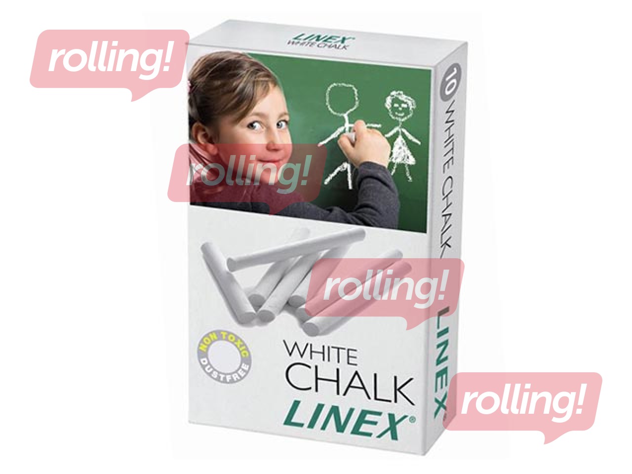 White chalk Linex, 10 pcs.