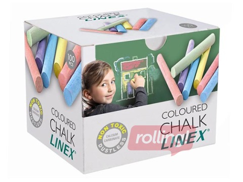 Coloured chalk Linex, 100 pcs.