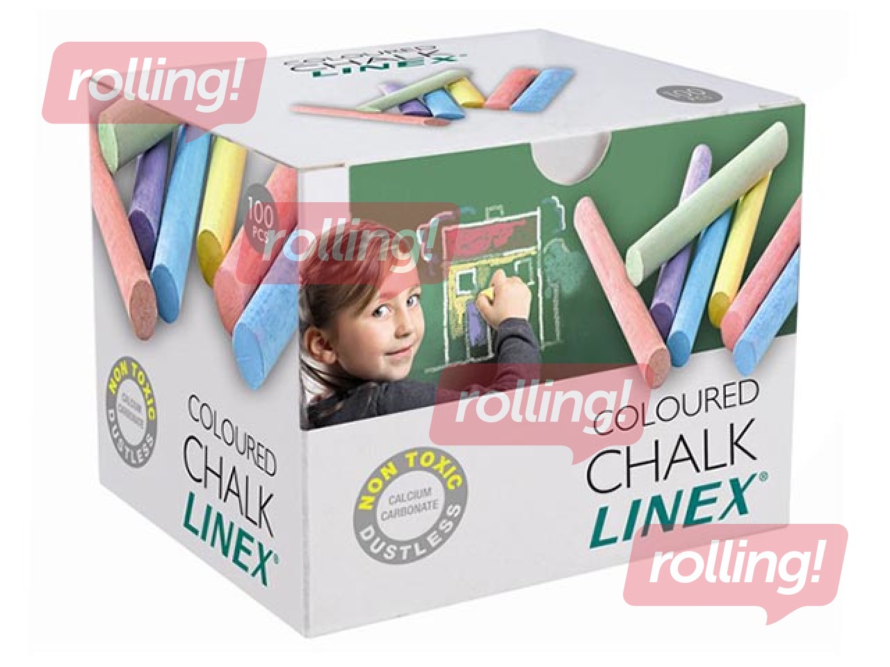 Coloured chalk Linex, 100 pcs.