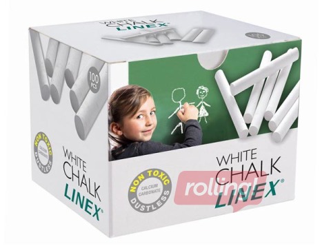 Chalk Linex, white, 100 pcs.