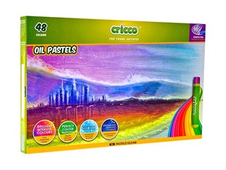 Eļļas krītiņi Oil Pastels Cricco, 48 krāsas