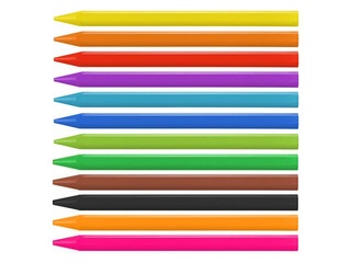 Plastipastel Milan, triangular, 12 colours