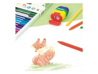 Plastipastel Milan, triangular, 12 colours