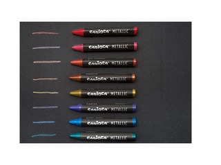 Wax crayons Carioca, metallic, 8 colours