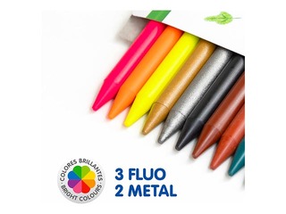 Värvipliiatsid Milan Plastipastel, ümmargused, 24 värvi