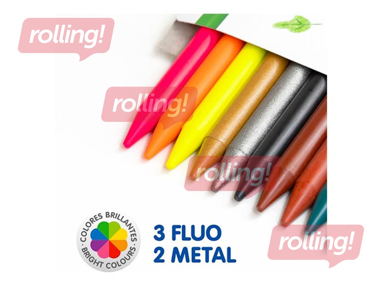 Värvipliiatsid Milan Plastipastel, ümmargused, 24 värvi