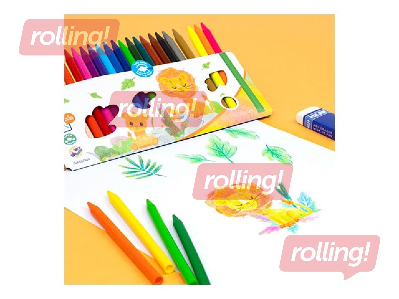 Värvipliiatsid Milan Plastipastel, ümmargused, 24 värvi