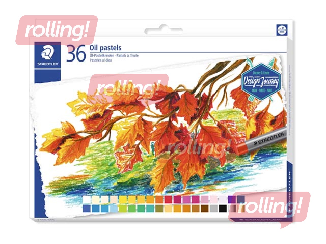Масляные мелки Oil Pastels Staedtler 2420, 36 цветов