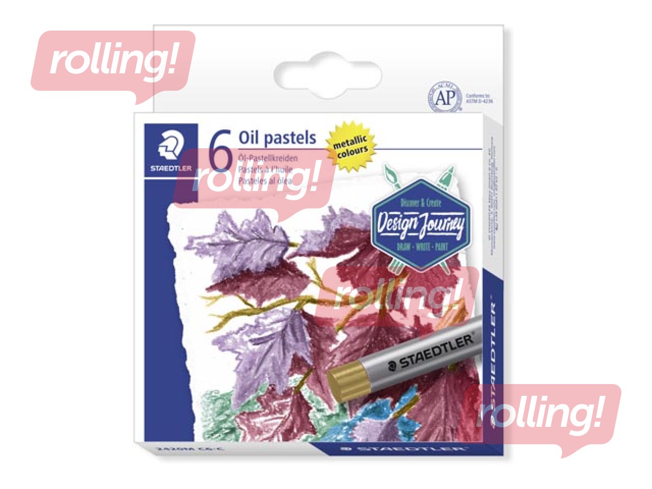 HOTPR Rasvakriidid Staedtler 2420M, 6 metallikvärvi