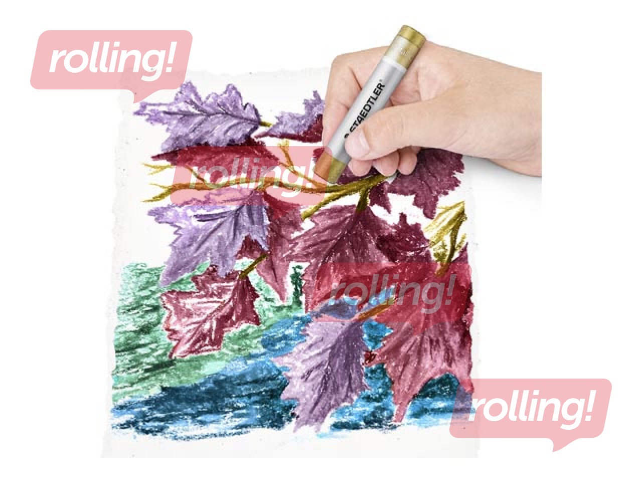 HOTPR Rasvakriidid Staedtler 2420M, 6 metallikvärvi