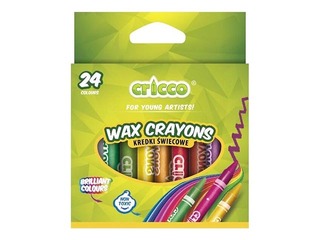 Wax Crayons Cricco, 24 colours