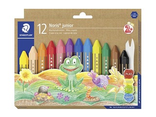 Wax crayon Noris junior Staedtler 224, 12 colours