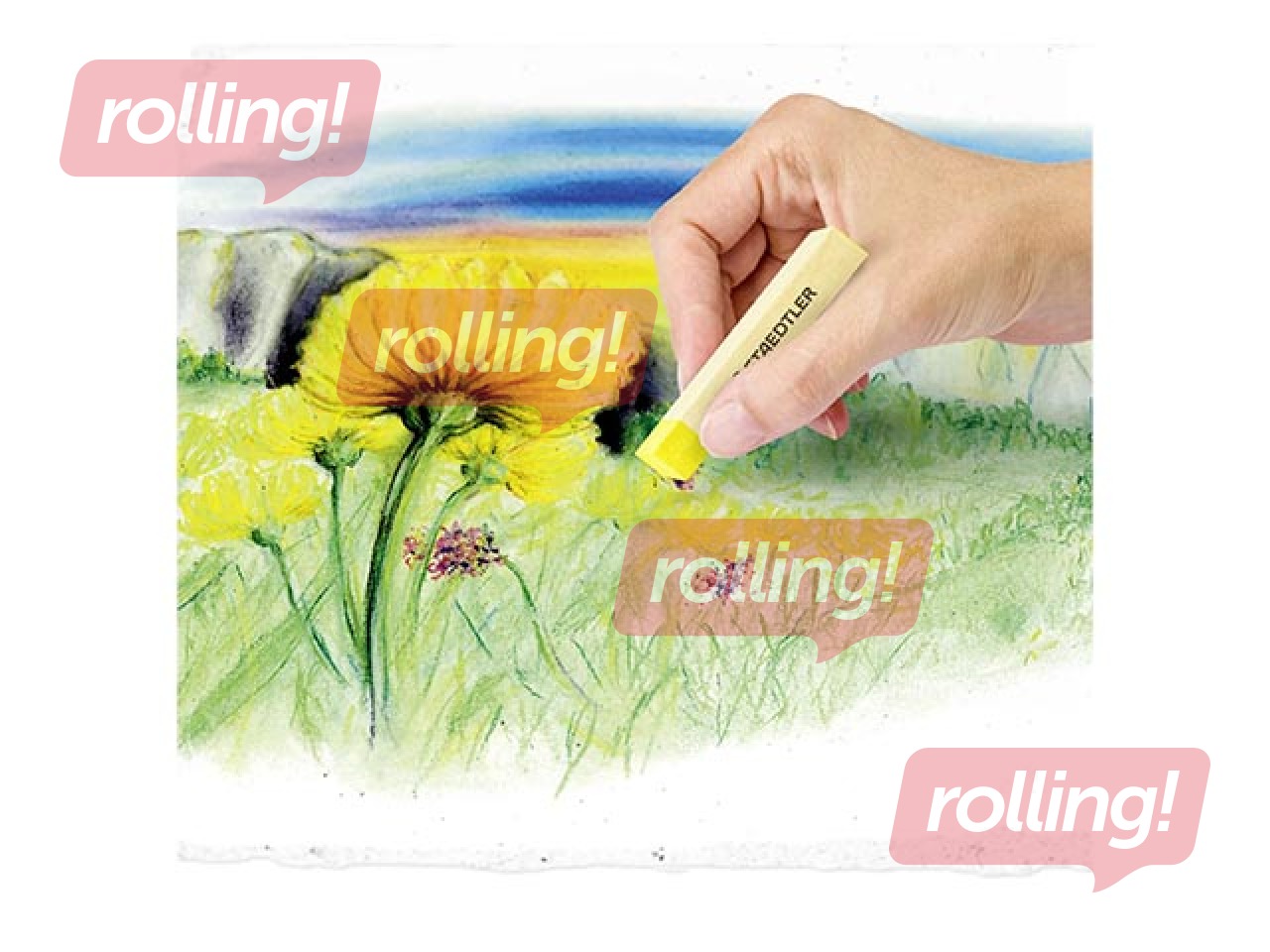 SALE Pastelsed pehmed kriidid Staedtler 2430, 48 värvi