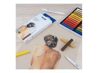 Мелки пастельные мягкие Milan Art, портрет, 12 цветов