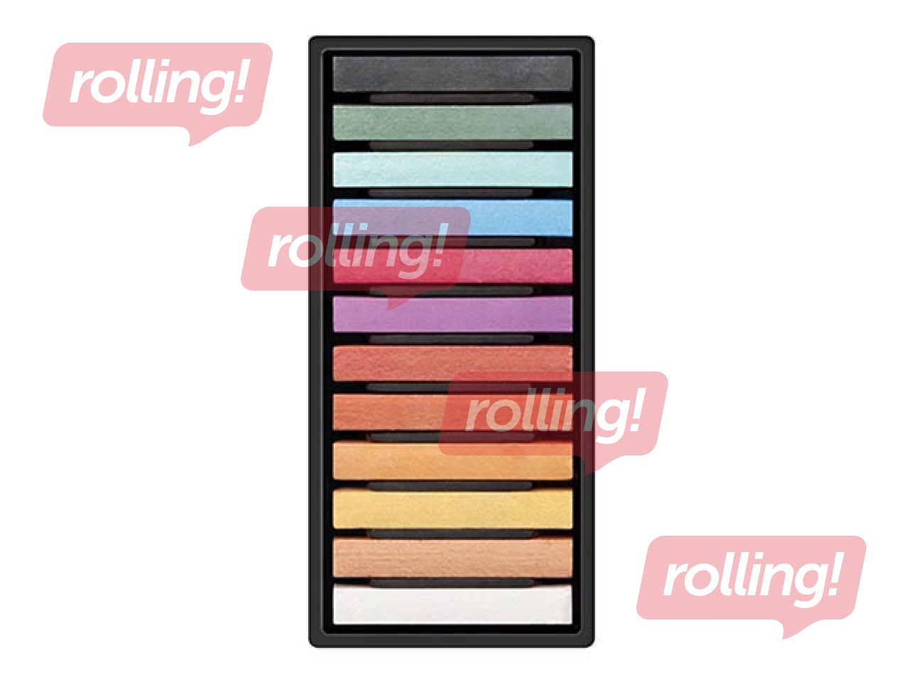 Soft pastel sticks Milan Art, 12 metal colours