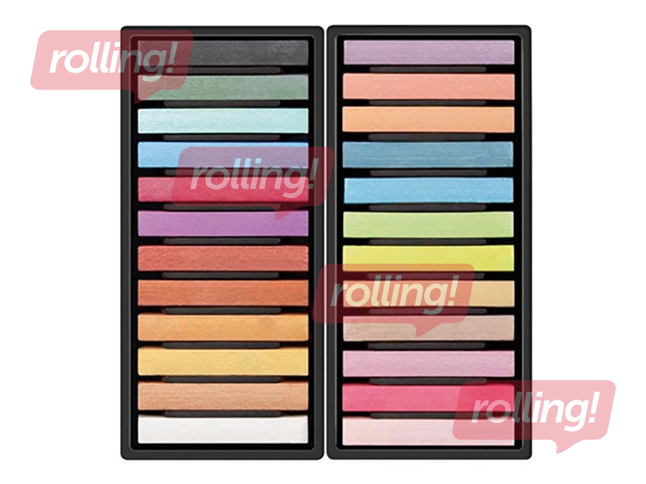 Soft pastel sticks Milan Art, 24 metal colours