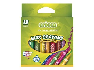 Wax Crayons Cricco, 12 colours