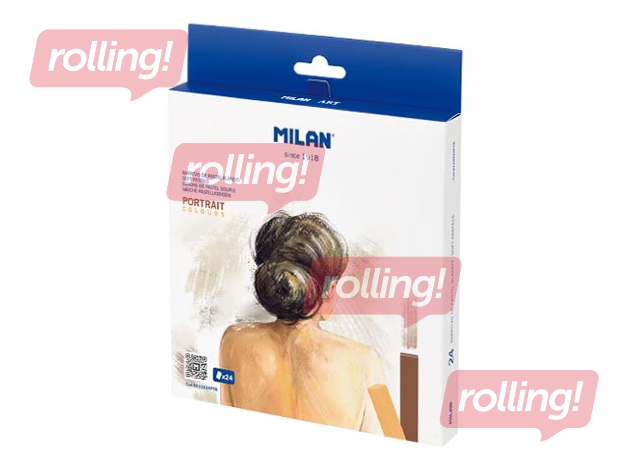 Pehmed pastellkriidid Milan Art, portree, 24 tk