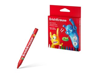 Восковые мелки ErichKrause, 12 цветов