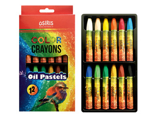 Oil pastels Osiris, 12 colours