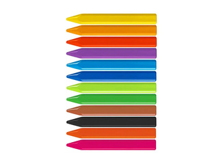 Восковые карандаши Milan MAXI Plastipastel, треугольные, 12 цветов