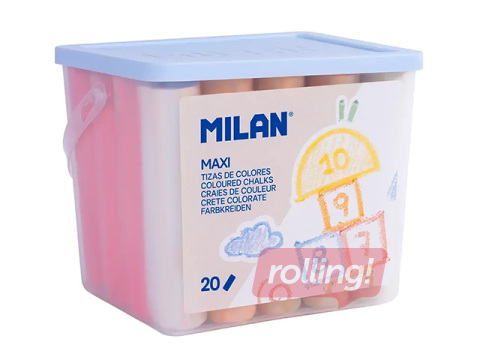 Värvilised kriidid Milan, erinevad värvid, 20 tk