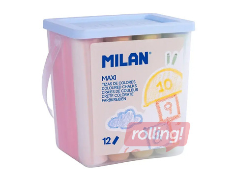 Värvilised kriidid Milan, erinevad värvid, 12tk