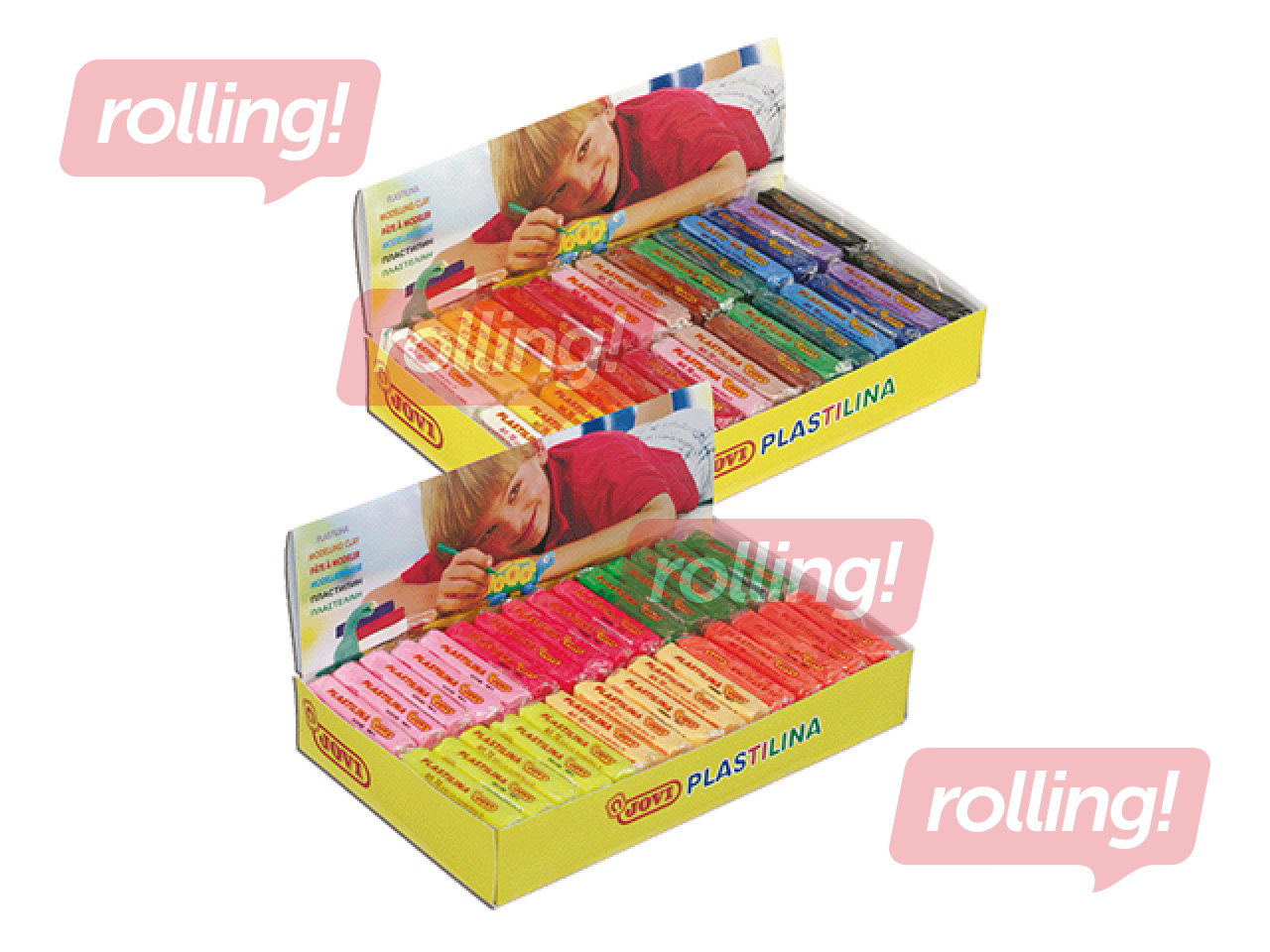 Plasticine Jovi, primary colours, 50g x 30 pcs.