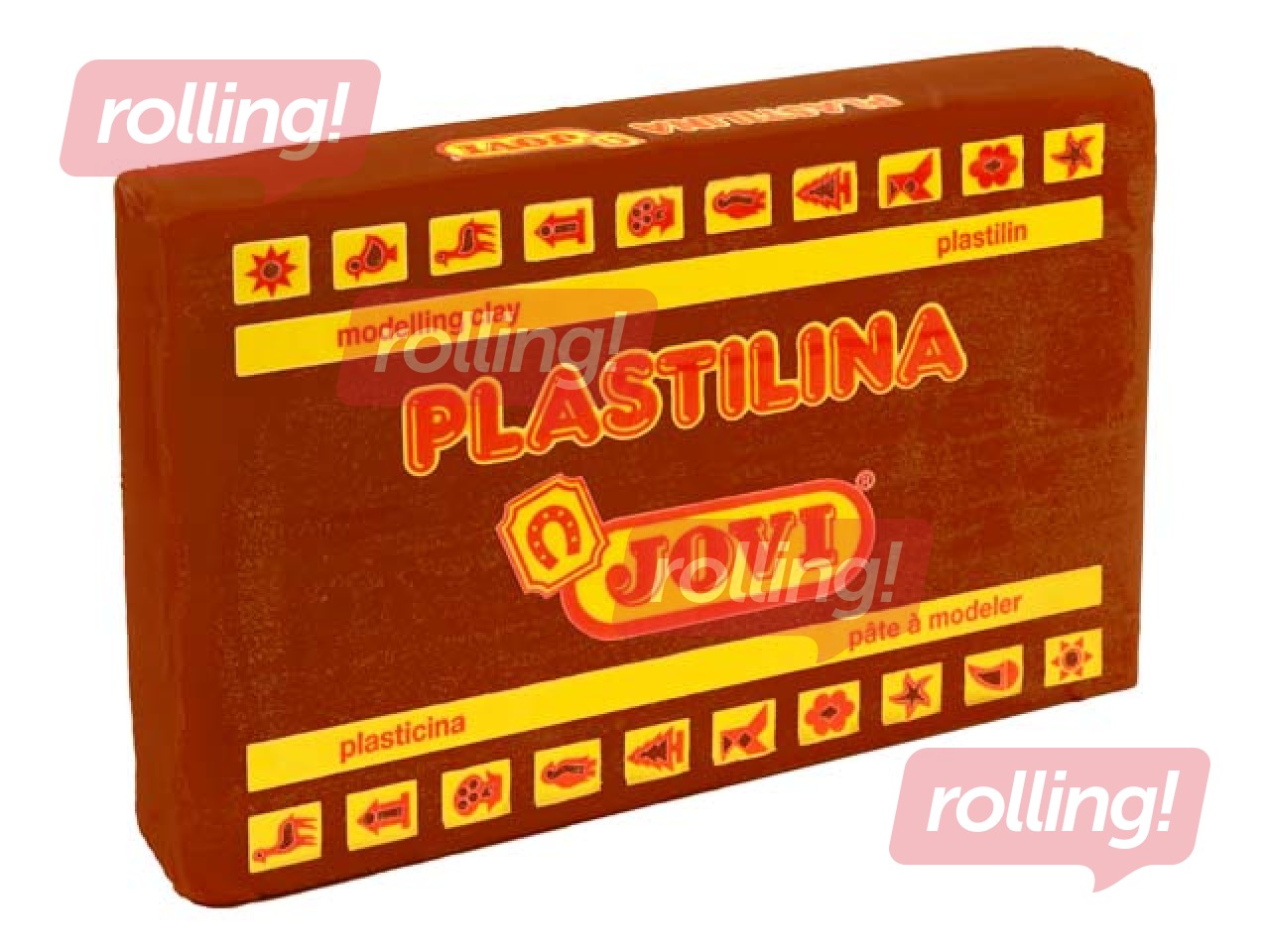 Plasticine Jovi, 350g, brown color