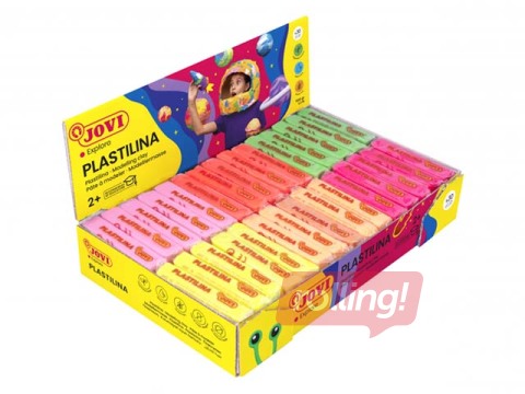 Plastilīns Jovi, fluo, 50g x 30 gab.