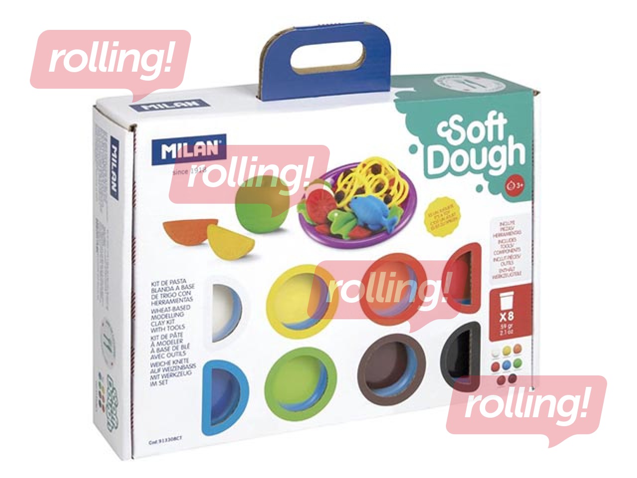 Plastilīna - modelēšanas masas komplekts Milan, 
